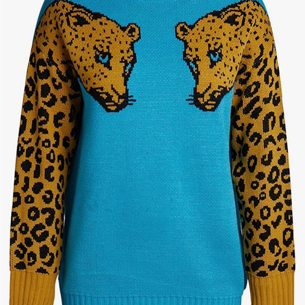 Big Cat Leopard Sweater XL
